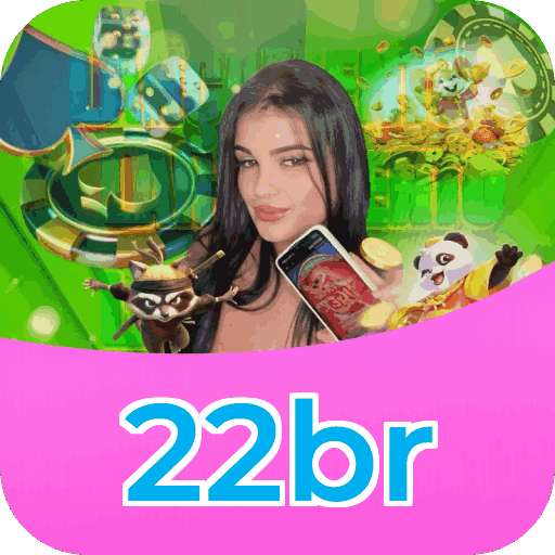 Interface do aplicativo 22br mostrando jogos disponíveis no iOS e Android